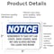 Signmission Remember To Take Off Lab Coats Shoe Covers, 5 in W x Rectangle, Vinyl Decal OS-2PACK-NS-D-35-L-18029 - alternate 5